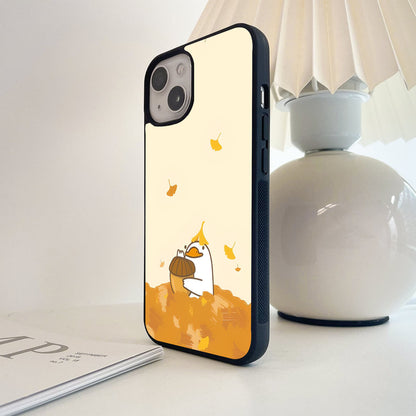 Golden Leaf Hug Glass Case