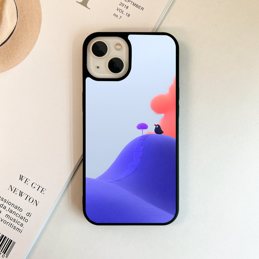 Purple Hill Birdie Glass Case