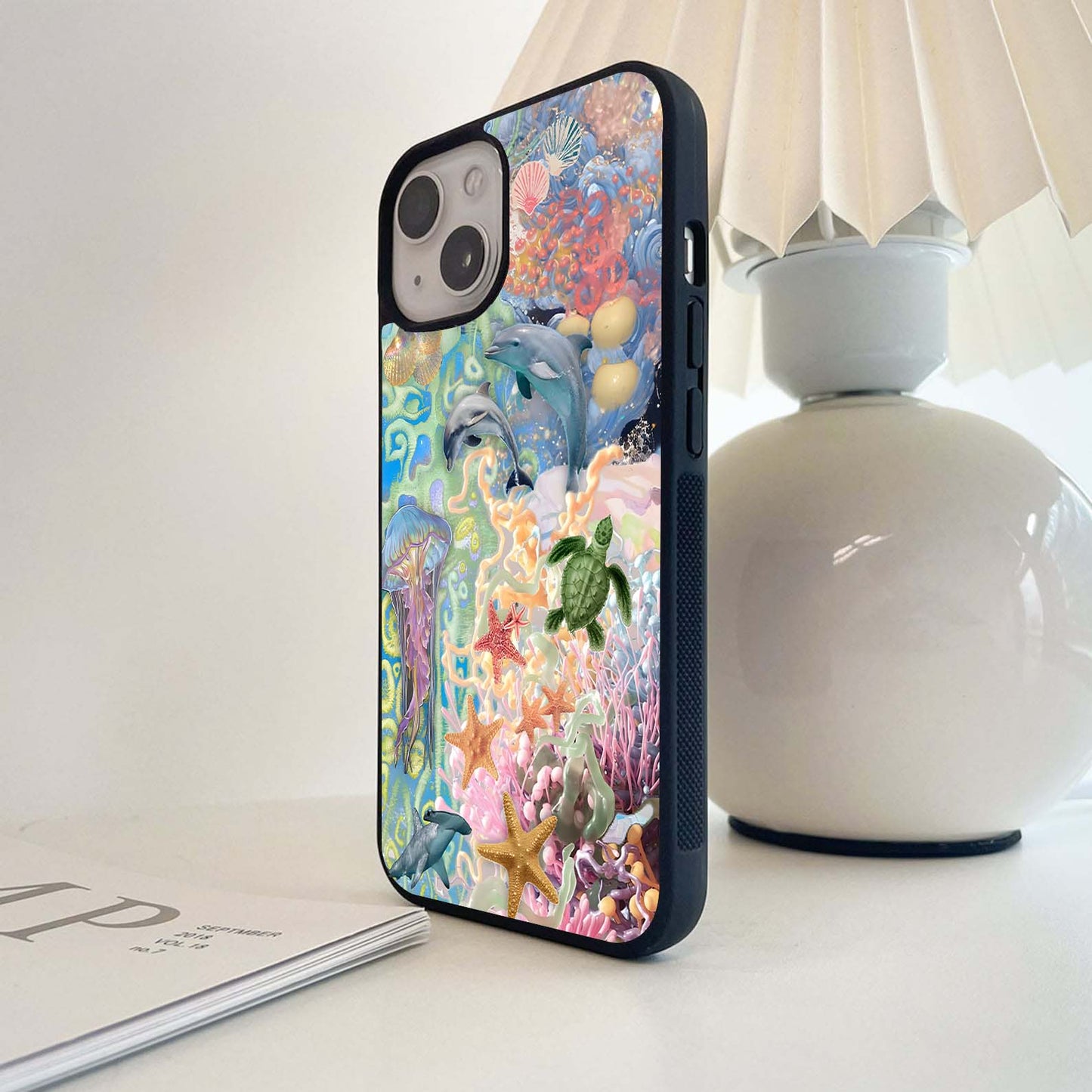 Ocean Bloom Magic Glass Case