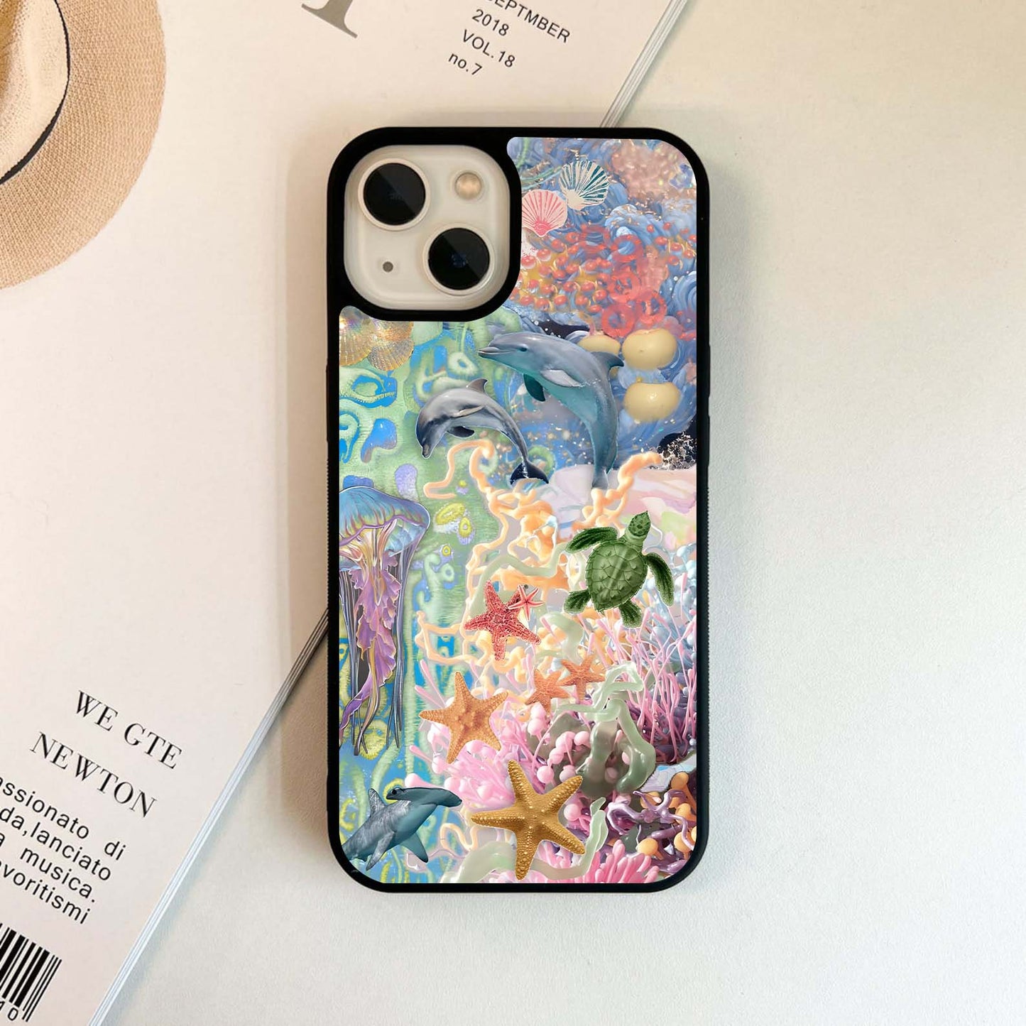 Ocean Bloom Magic Glass Case