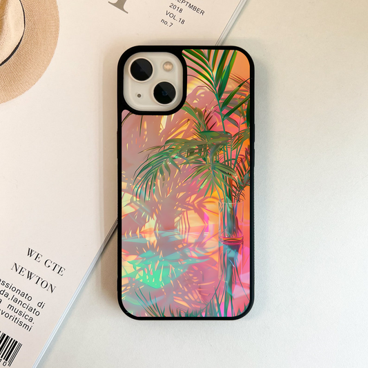 Sunset Jungle Reflections Glass Case