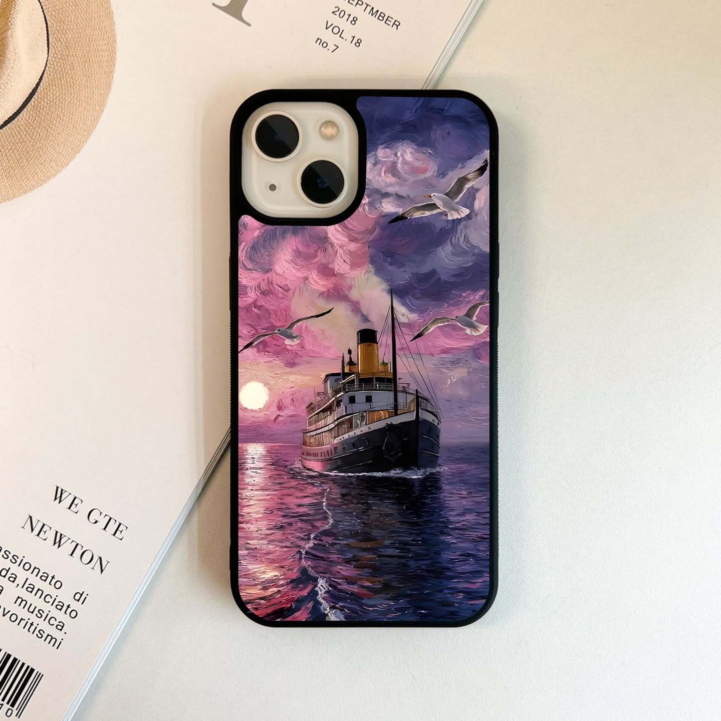 Sunset Voyage Dreams Glass Case