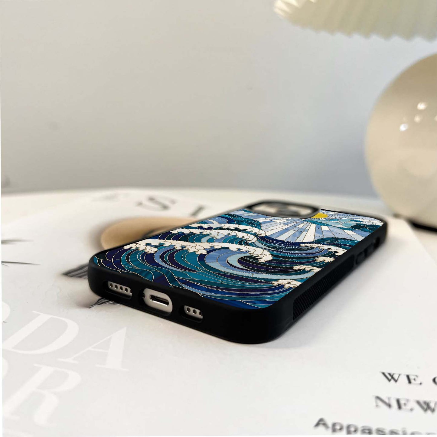 Ocean Radiance Wave Glass Case