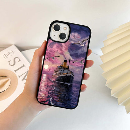 Sunset Voyage Dreams Glass Case