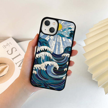 Ocean Radiance Wave Glass Case