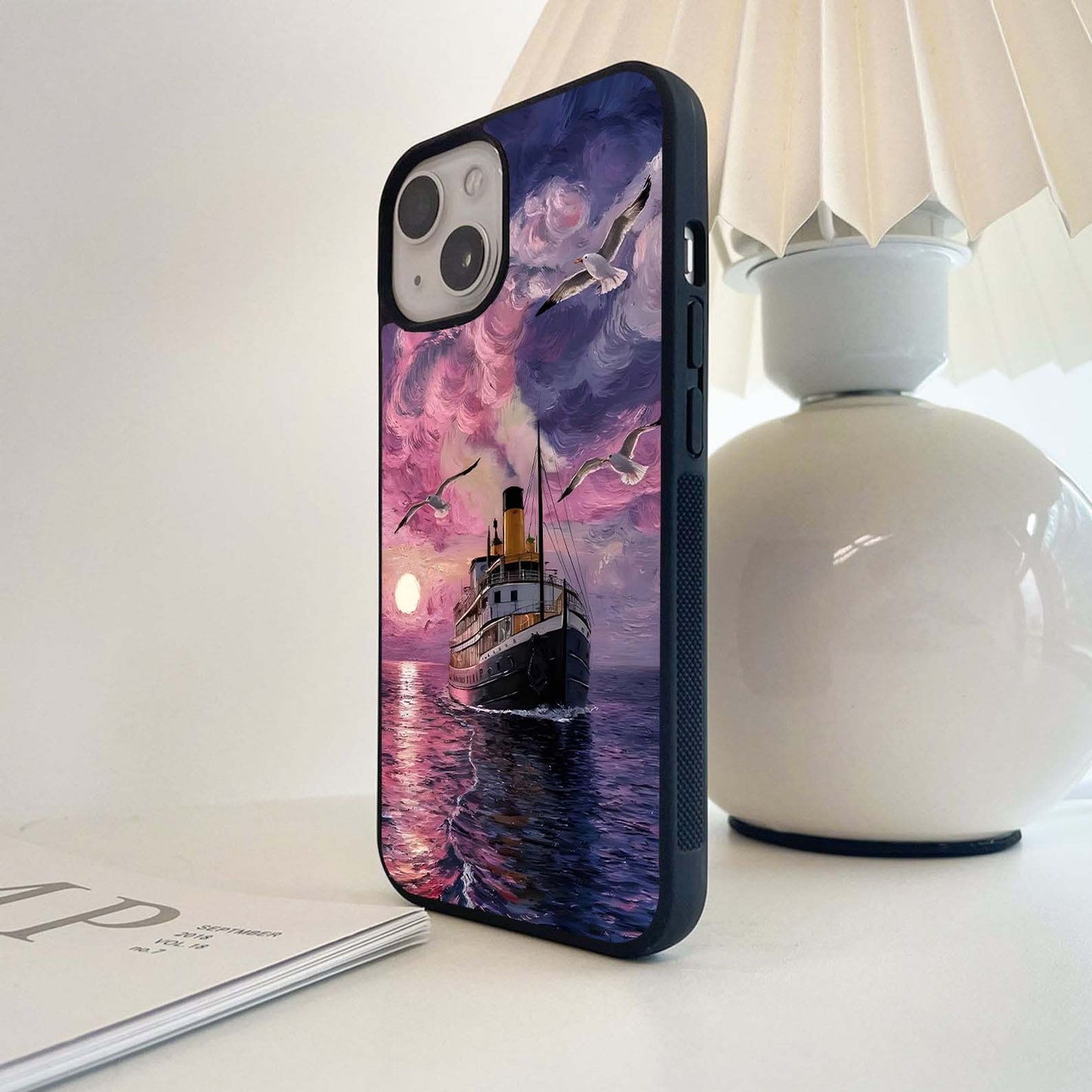 Sunset Voyage Dreams Glass Case