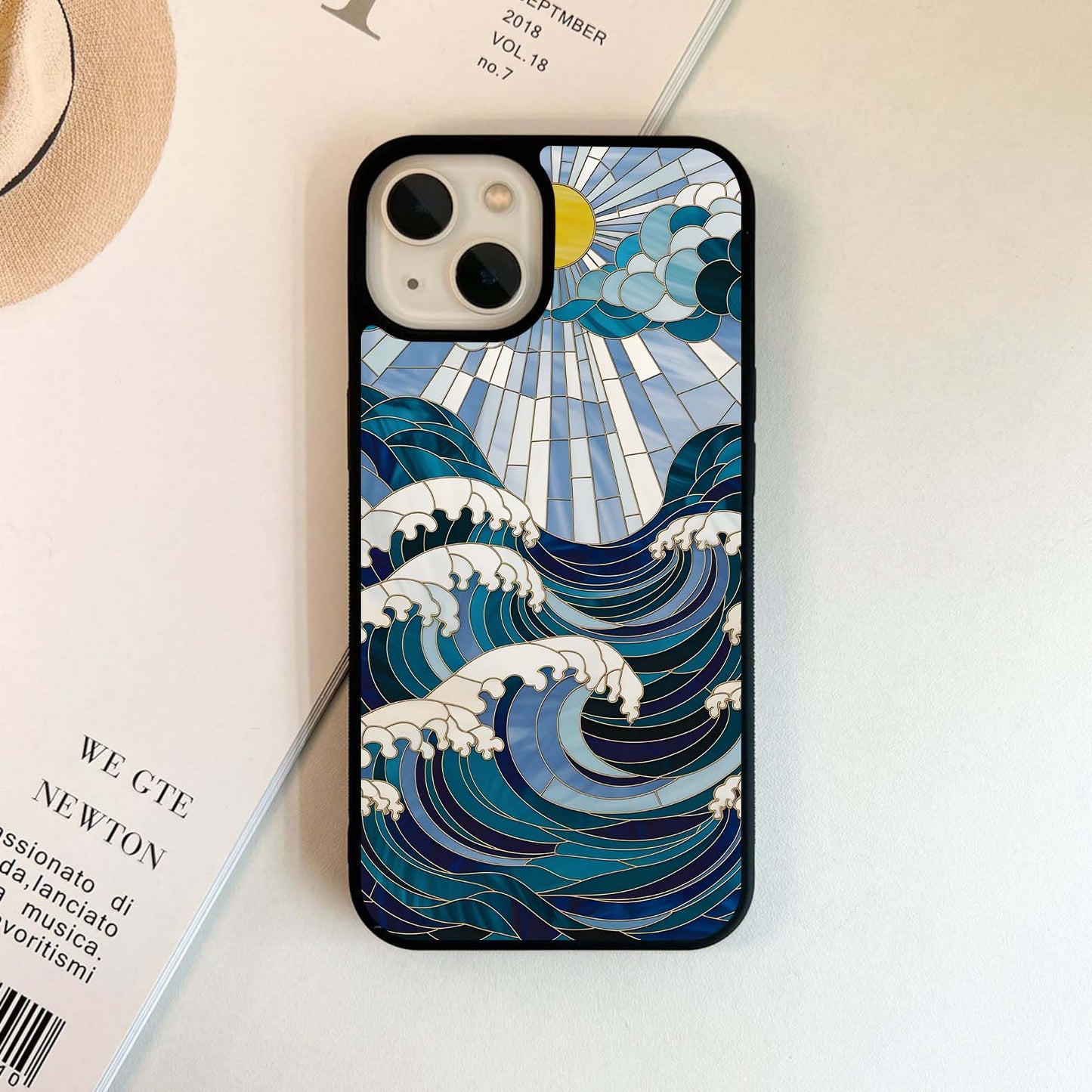 Ocean Radiance Wave Glass Case