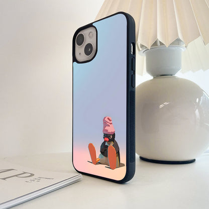 Grumpy Chill Mood Glass Case