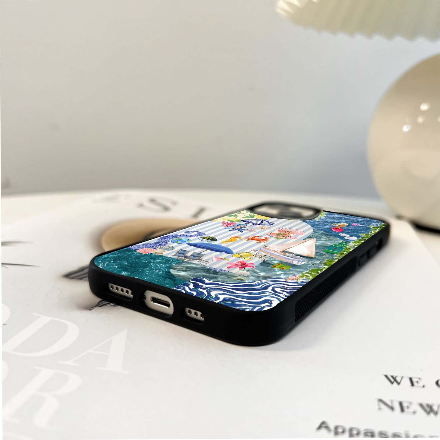 Ocean-inspired summer Glass Case