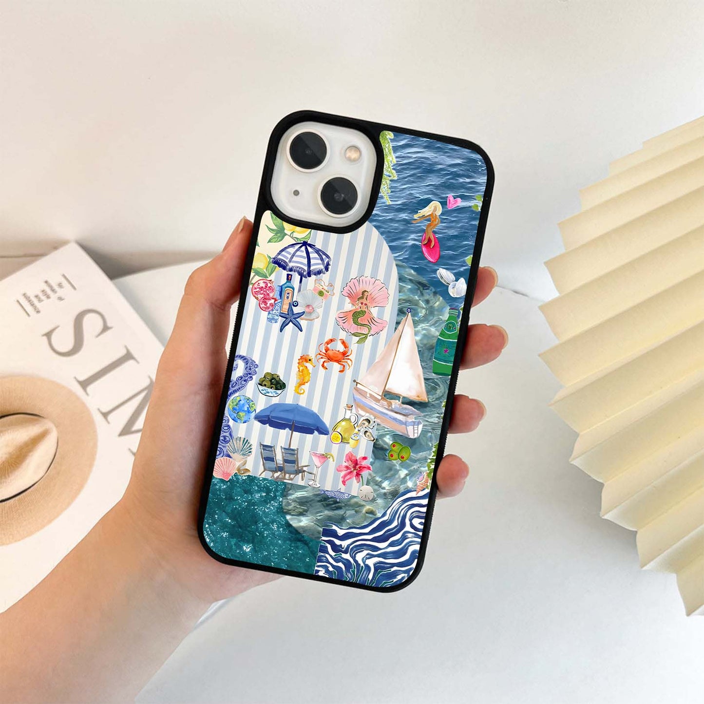 Ocean-inspired summer Glass Case