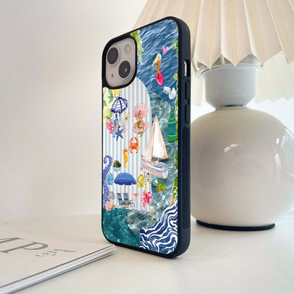 Ocean-inspired summer Glass Case