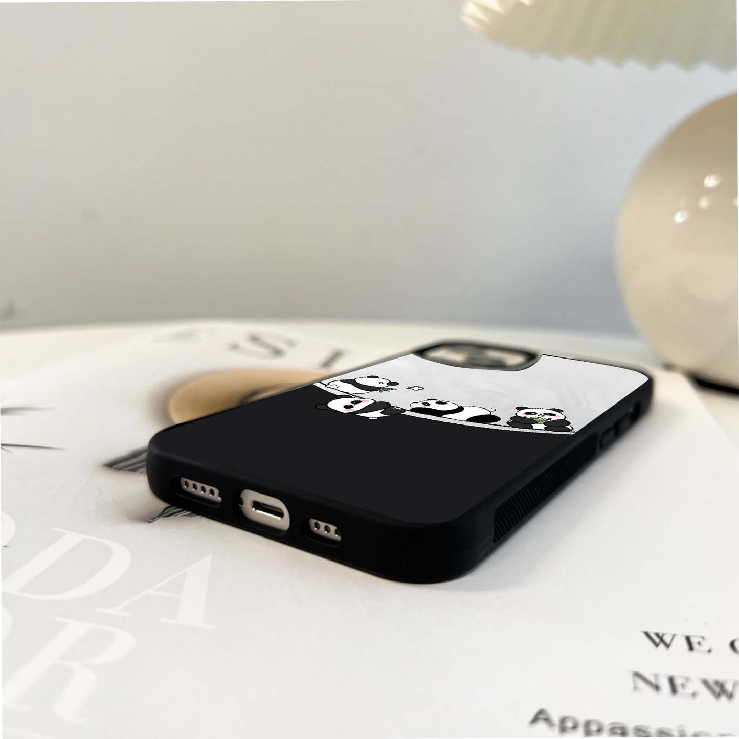 Playful Panda Parade Glass Case