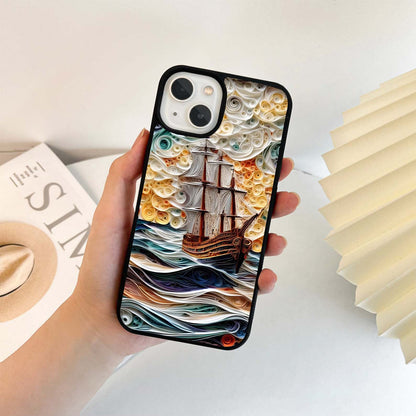 Paper Sea Voyage Glass Case