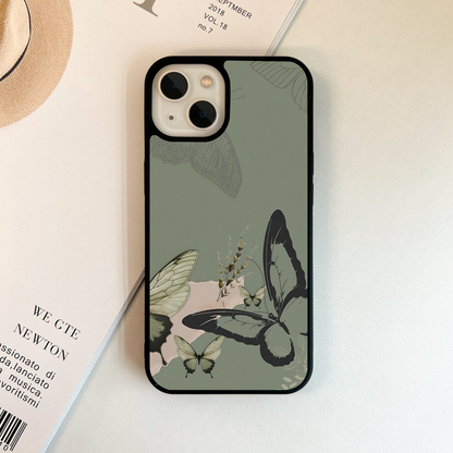 Serene Butterfly Dreams Glass Case