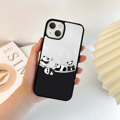 Playful Panda Parade Glass Case