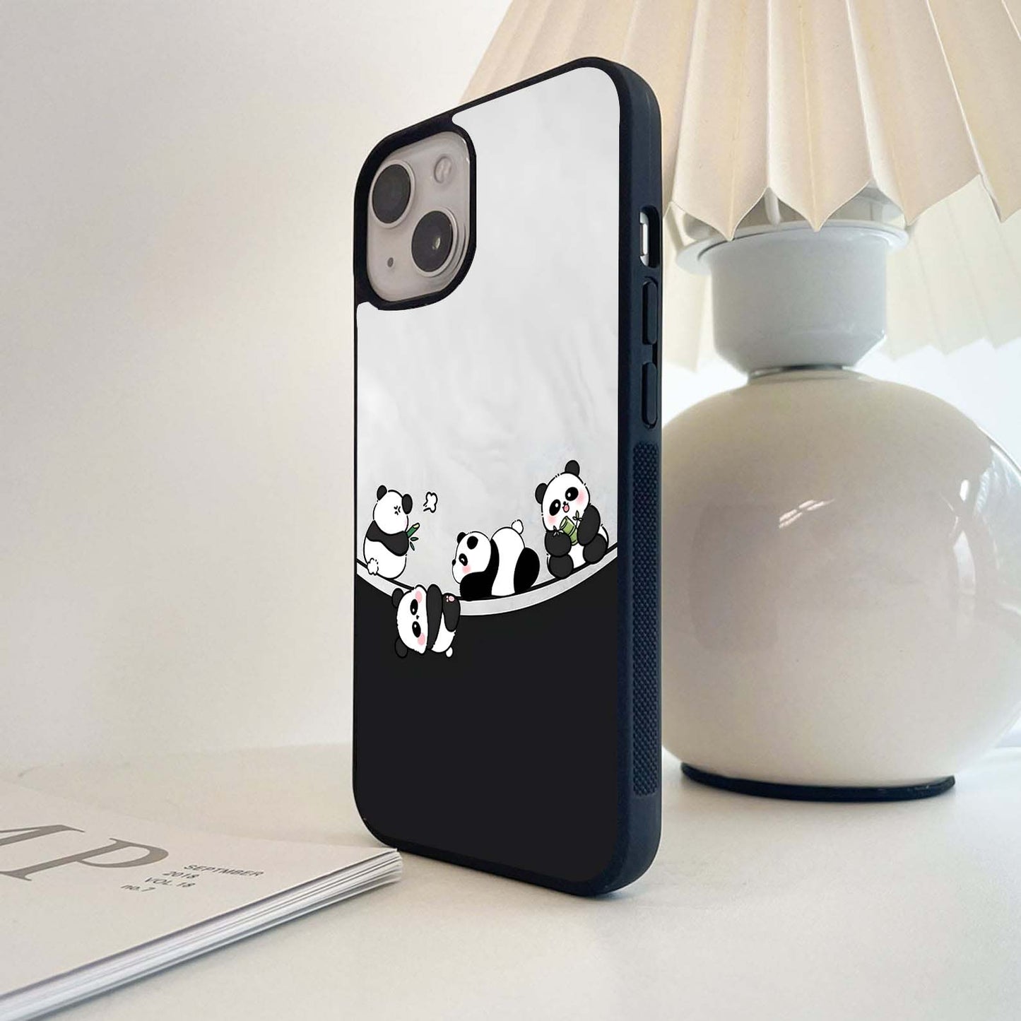 Playful Panda Parade Glass Case