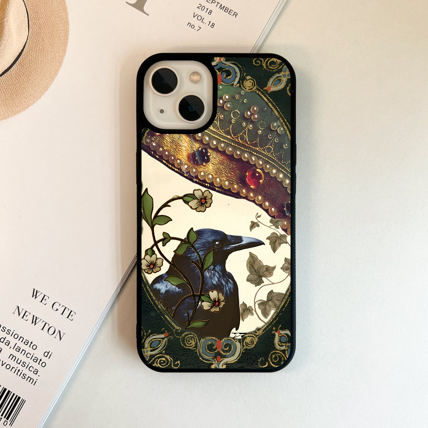 Crowned Night Bird Glass Case