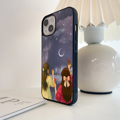 Moonlight Friendship Wishes Glass Case