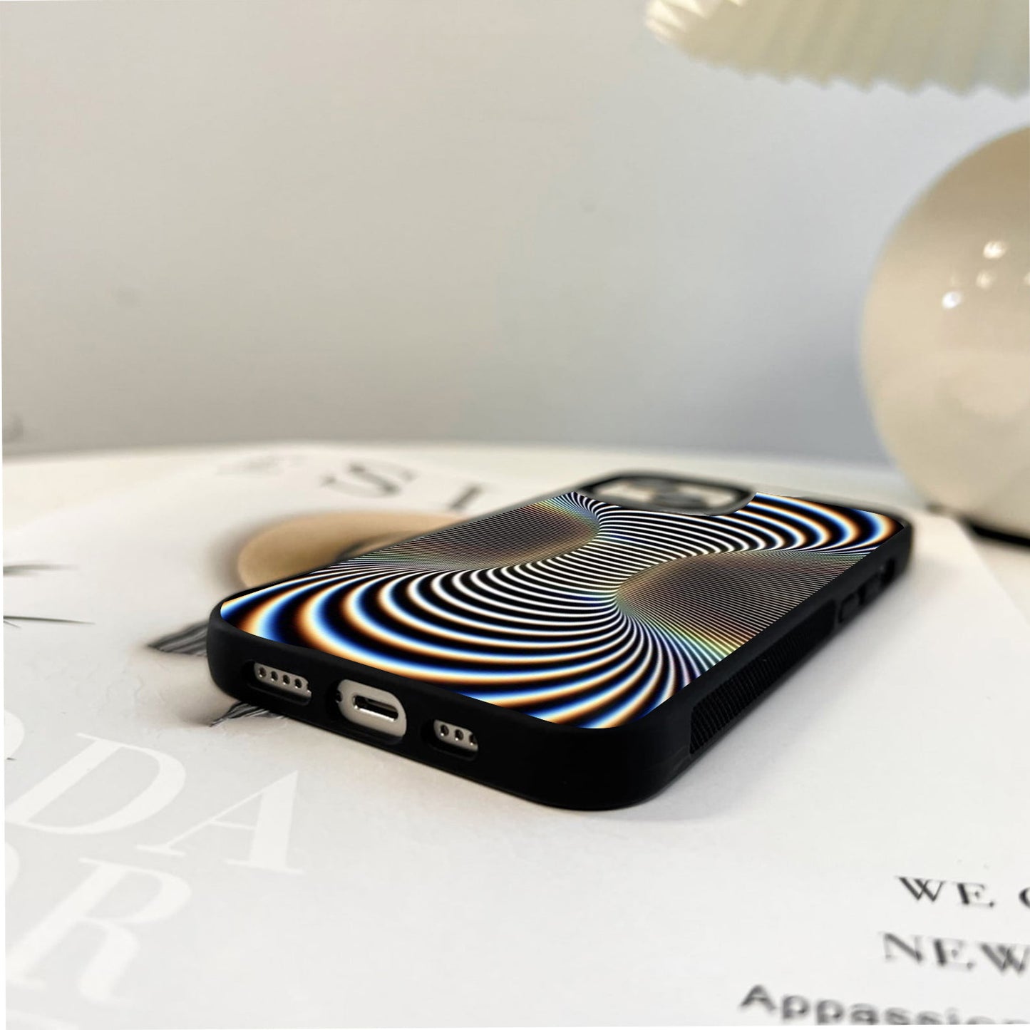 Infinite Stripe Tunnel Glass Case