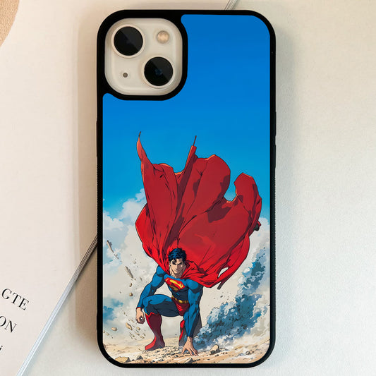 Superman Epic Landing Glass Case