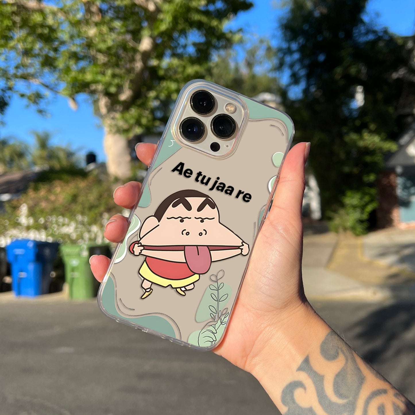 Funny Shinchan Clear Silicon Cover