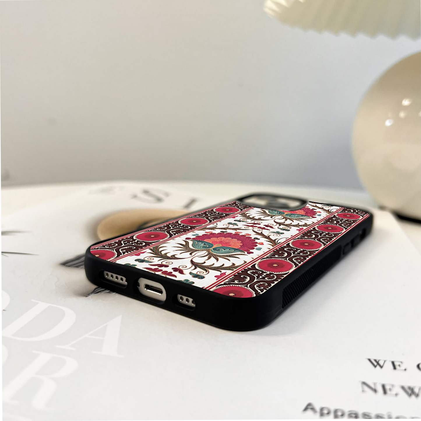 Crimson Heritage Bloom Glass Case