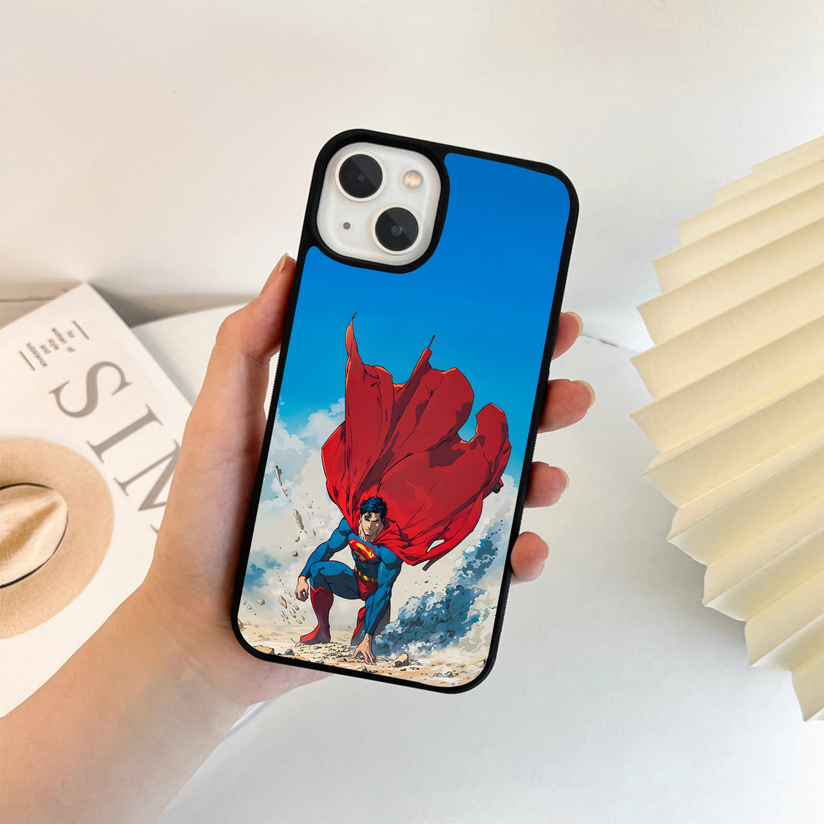Superman Epic Landing Glass Case