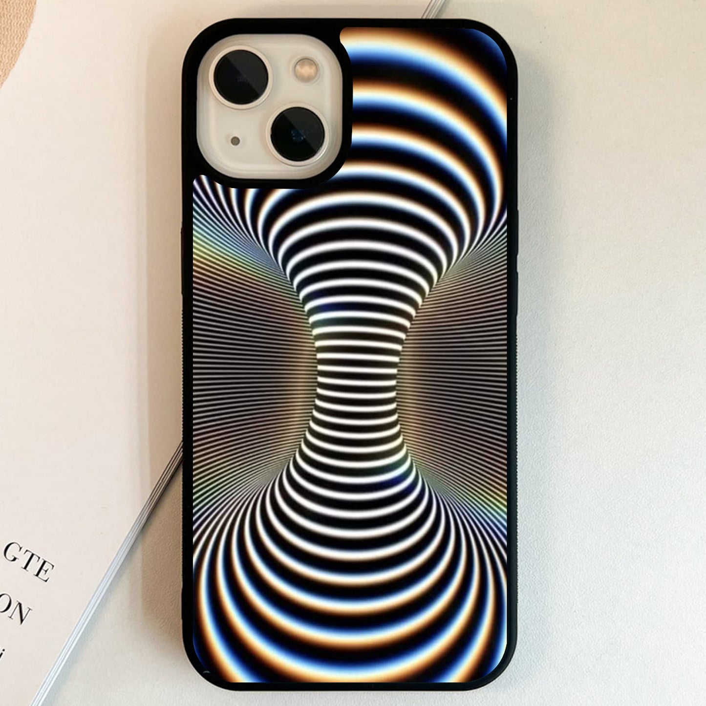 Infinite Stripe Tunnel Glass Case
