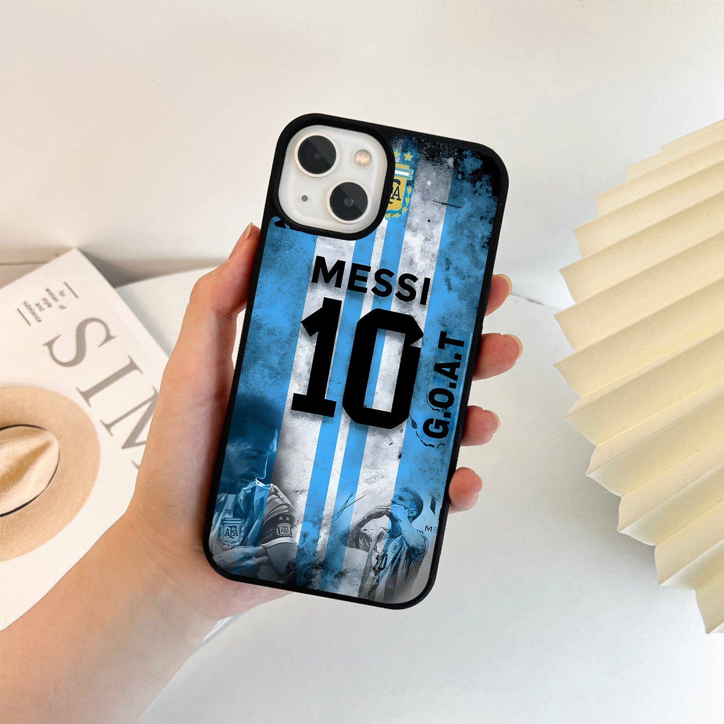 Aesthetic Messi Goat Glass Case