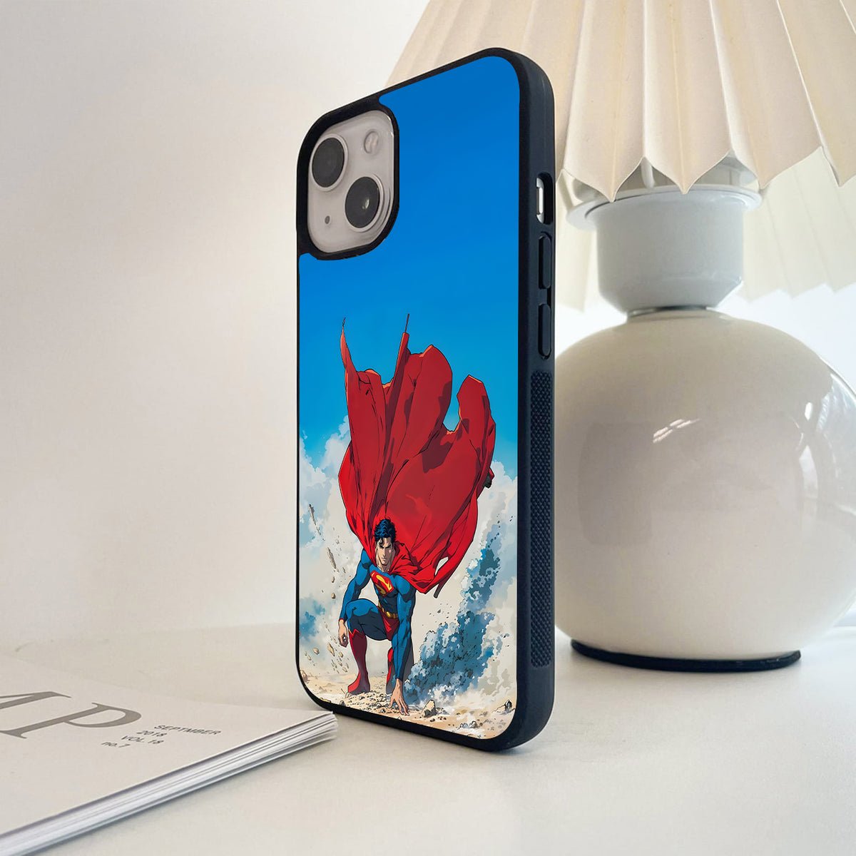 Superman Epic Landing Glass Case