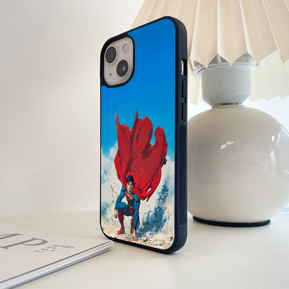 Superman Epic Landing Glass Case