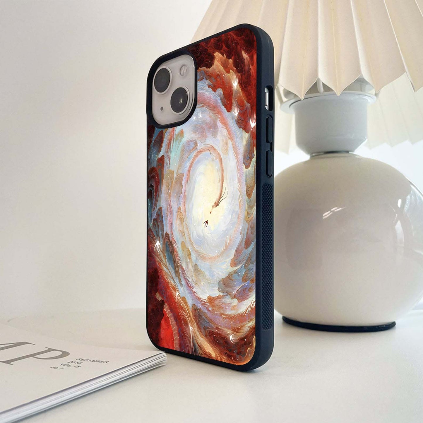 Celestial Spiral Dreams Glass Case