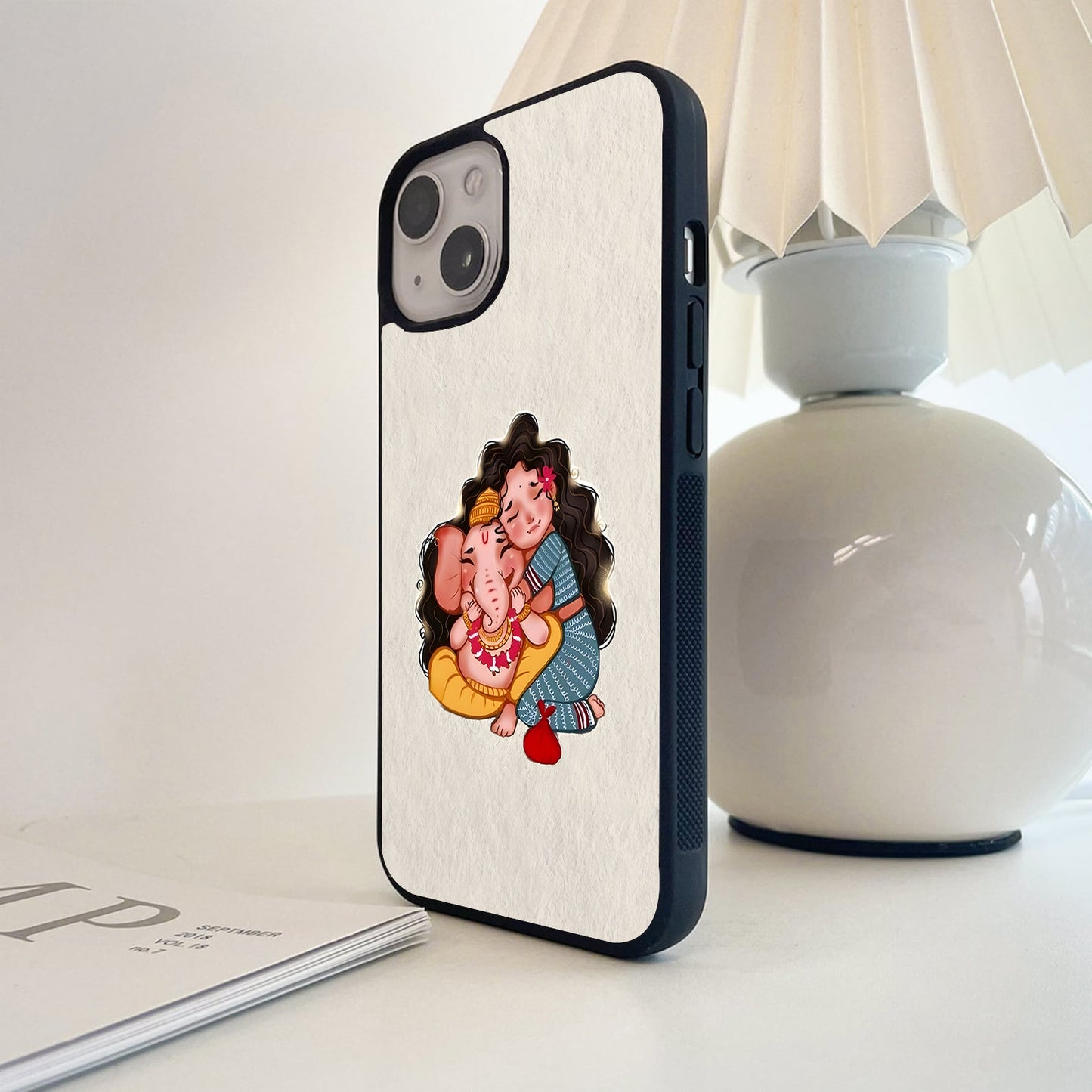 Love Baby Ganesh Glass Case