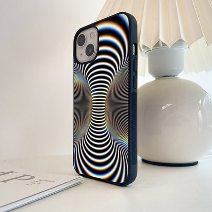 Infinite Stripe Tunnel Glass Case