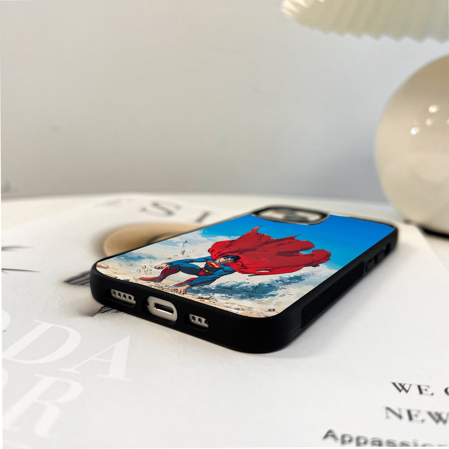 Superman Epic Landing Glass Case