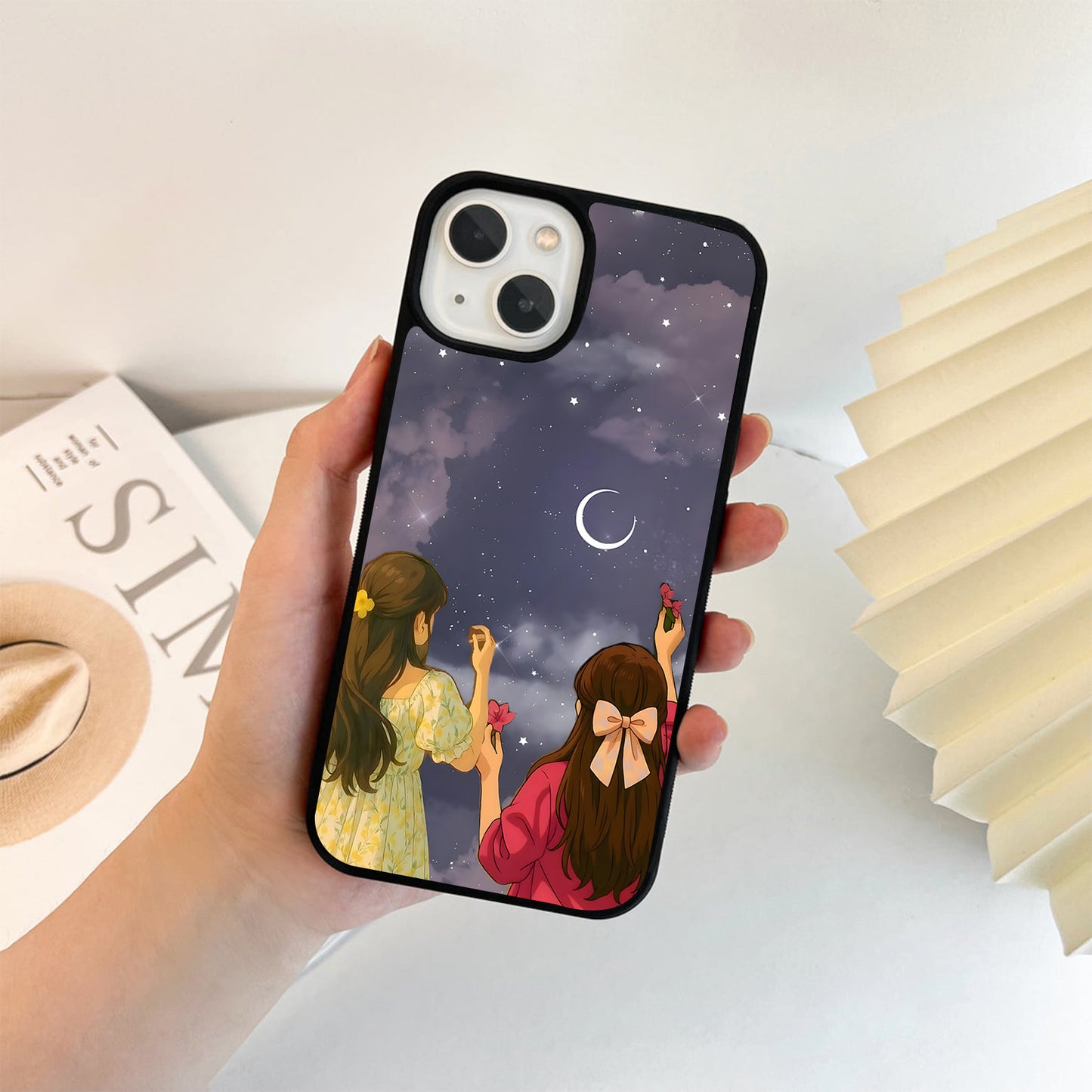 Moonlight Friendship Wishes Glass Case