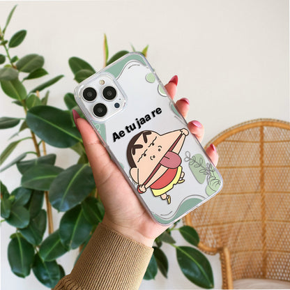 Funny Shinchan Clear Silicon Cover