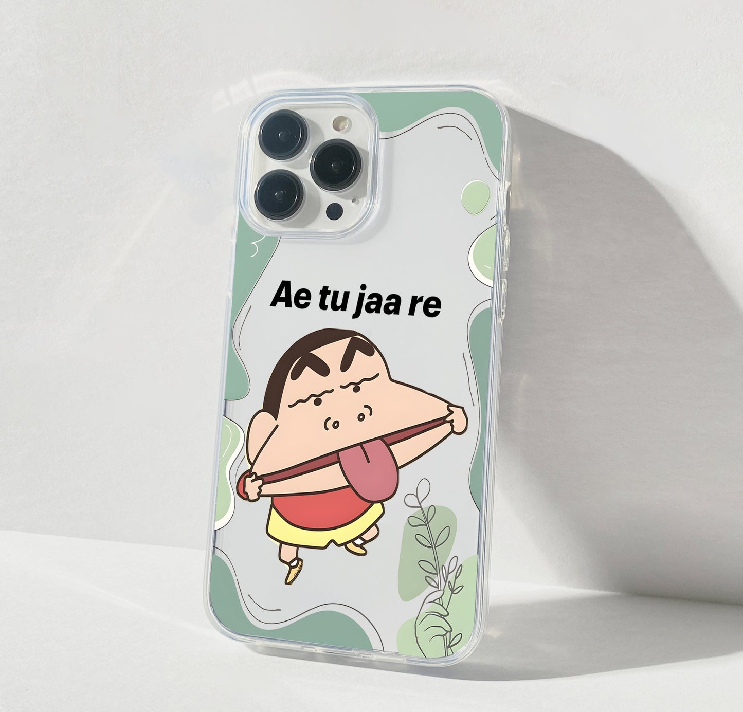 Funny Shinchan Clear Silicon Cover