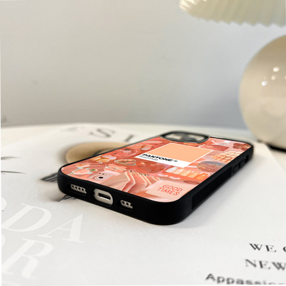 Pantone Good Time Peach Fuzz Glass Case