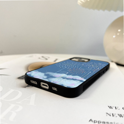 Midnight Firework Whimsy Glass Case