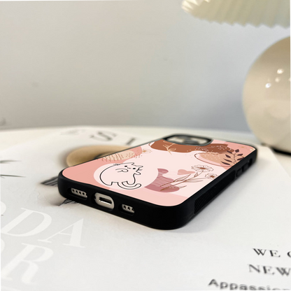 Cute Cat phone Glass Case