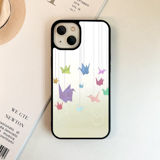 Origami Sky Dance Glass Case