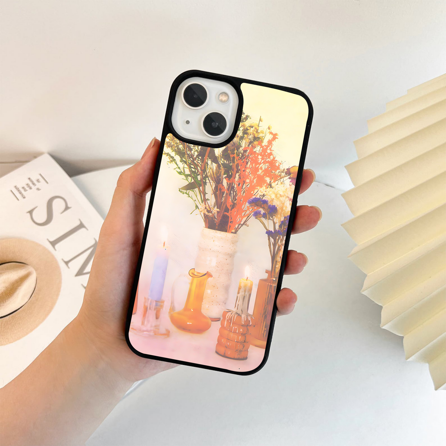 Cozy Bloom Glow Glass Case