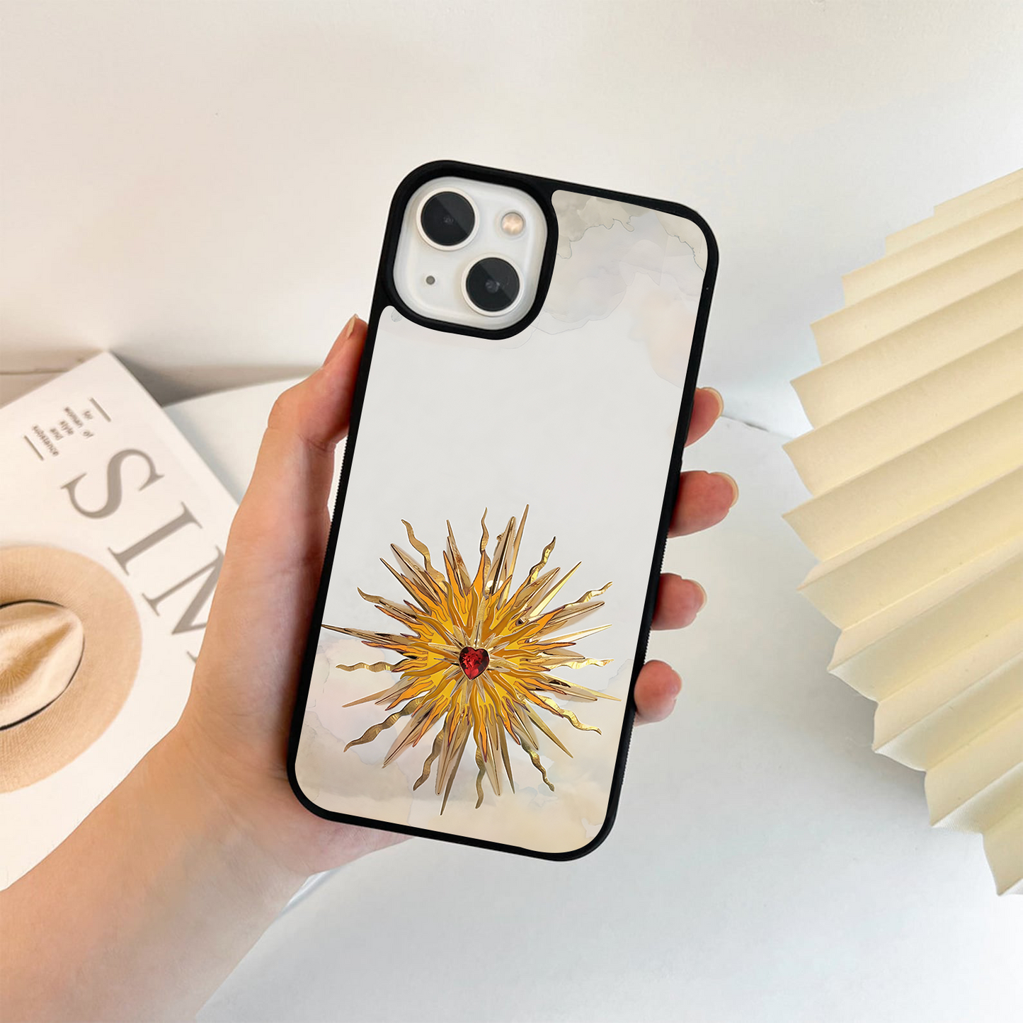 Radiant Heart Light Glass Case