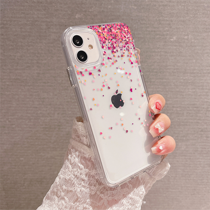 Falling Hearts Magic Clear Silicon Cover