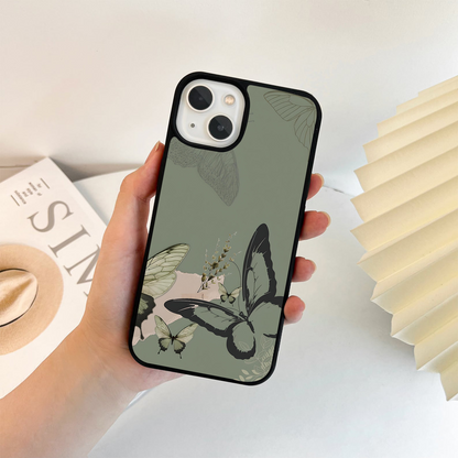 Serene Butterfly Dreams Glass Case