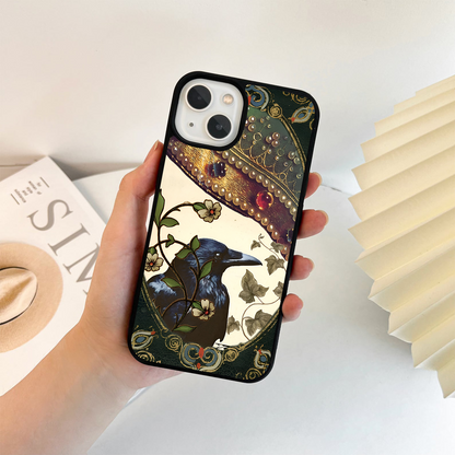 Crowned Night Bird Glass Case