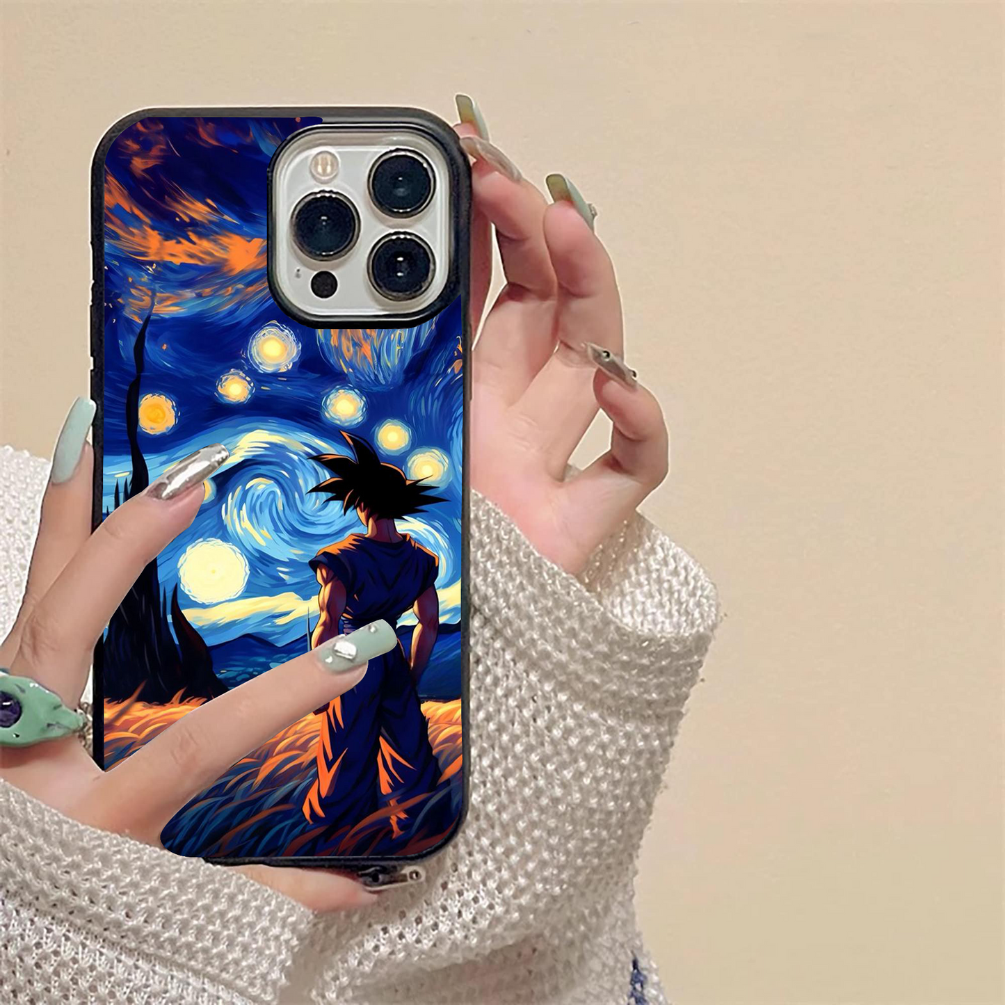 Goku VanGogh Glass Case