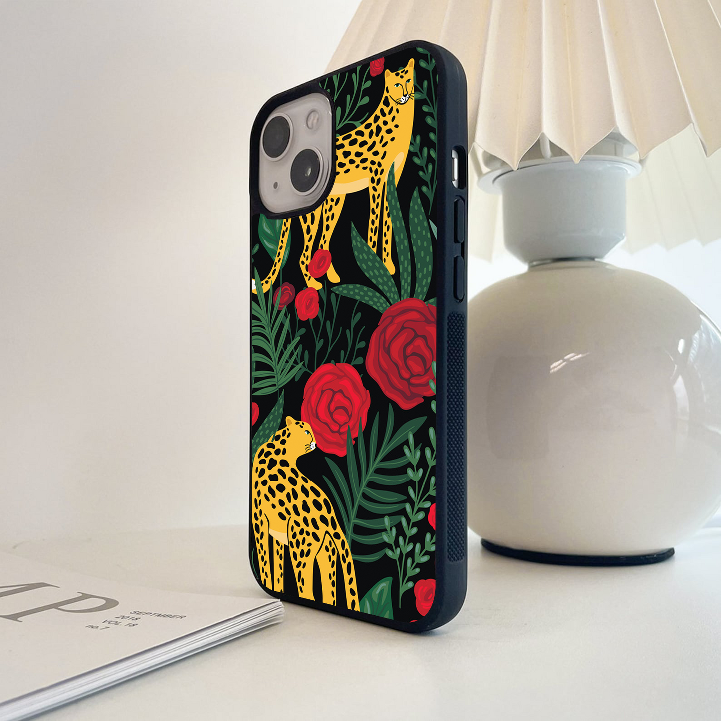 Wild Rose Jungle Glass Case
