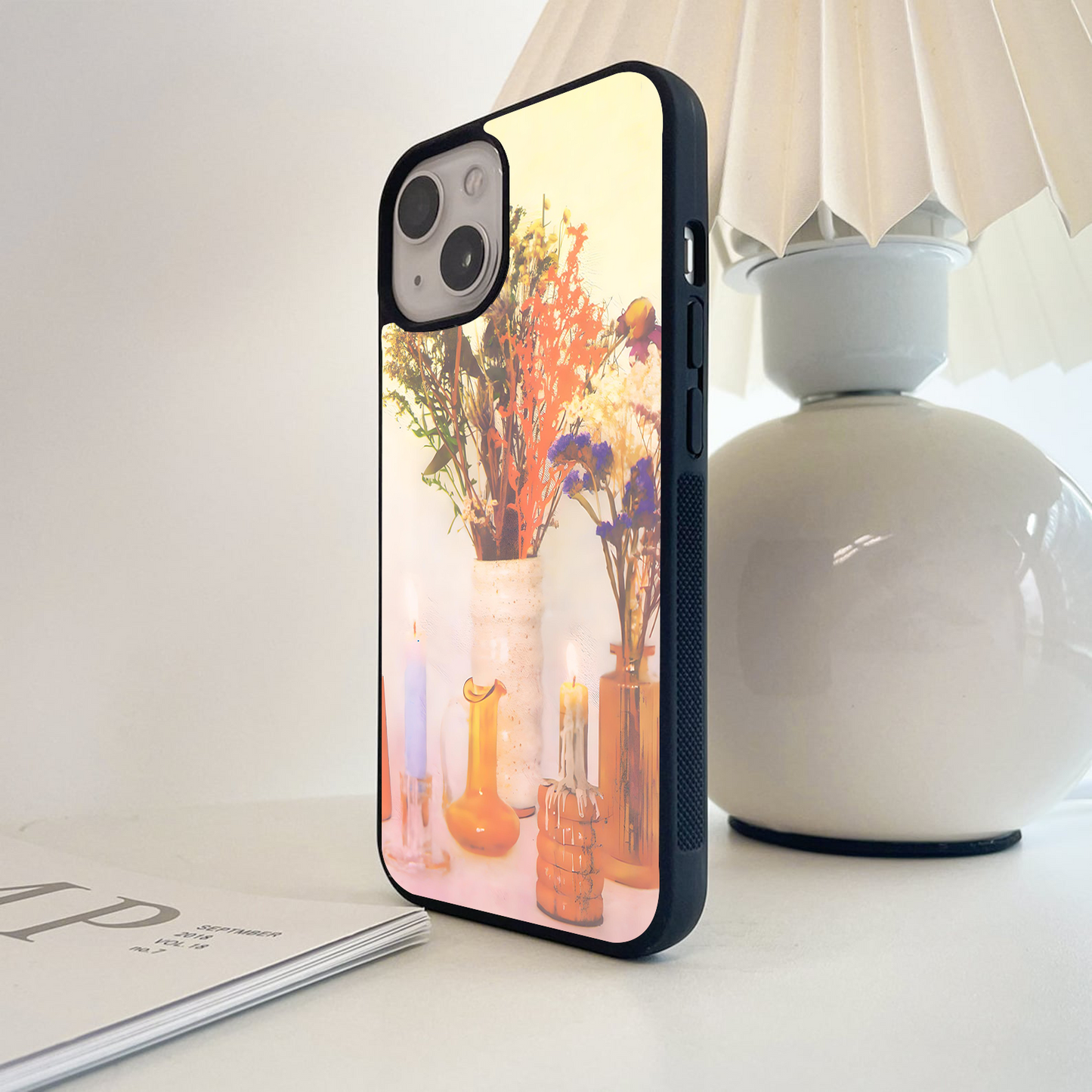 Cozy Bloom Glow Glass Case